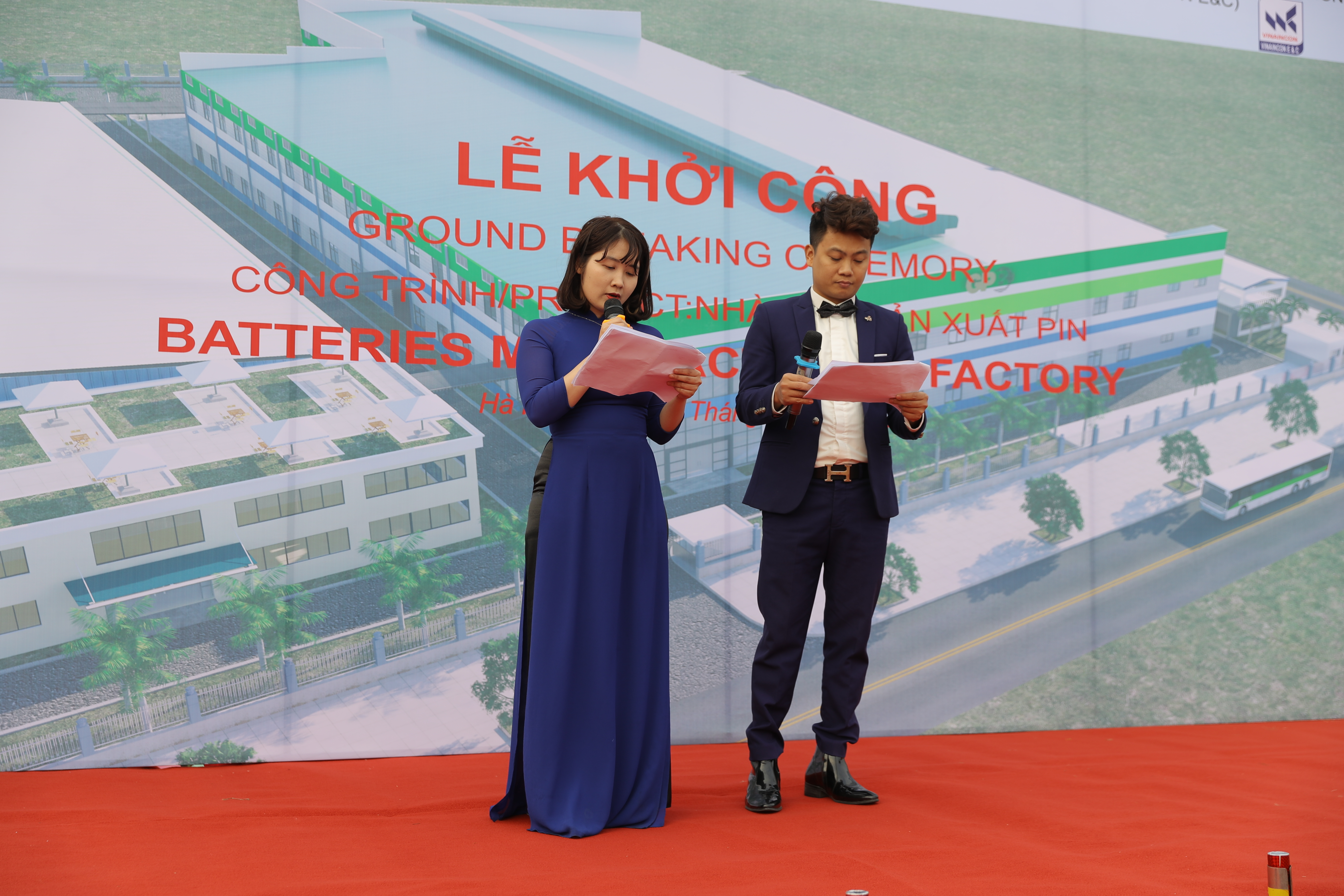 LỄ KHỞI CÔNG DỰ ÁN NHÀ MÁY SẢN XUẤT PIN HÀ NAM